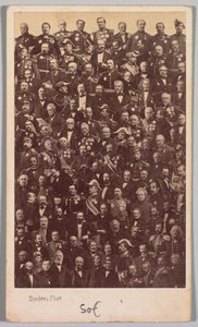 Zonder titel (Franse militaire helden en politieke leiders) door Andre Adolphe Eugene Disderi