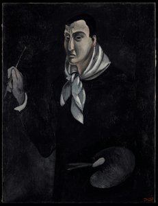 Portret van de kunstenaar, ca. 1912-14 (olieverf op doek) door Andre Derain