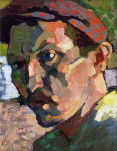 Zelfportret met pet, ca. 1905 (olieverf op doek) door Andre Derain