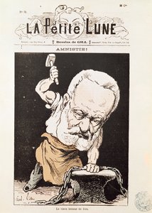 Karikatuur van Victor Hugo (1802-85) van de voorpagina van 