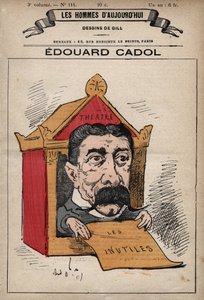 Cartoon van Edward Cadol (1831-1898) Engelse romanschrijver uit 
