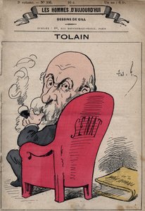 Cartoon van Henri Louis Tolain (1828-1897) Franse politicus, uit 