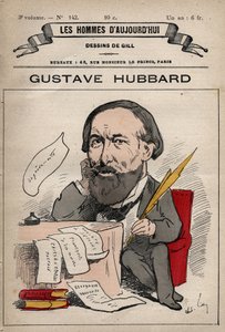 Cartoon van Nicolas Gustave Hubbard (1828-1888) Engelse politieke econoom uit 