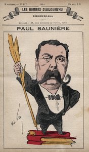 Cartoon van Paul Sauniere (1827-1894) uit 