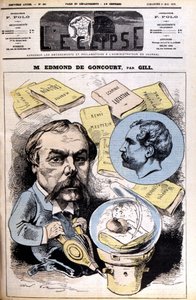 Edmond de Goncourt - door Gill, in 