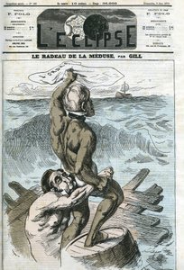 Eugene Rouher (1814-1884), en Clement Duvernois (1836-1879), Franse politici. Omslag in L