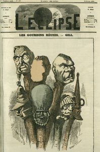 Les Gourdins verenigd, oprichting van een nieuw satirisch dagboek. Omslag in 
