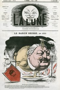 Portret van Baron Brisse (1813-1876), Franse gastronomische journalist door Andre Gill