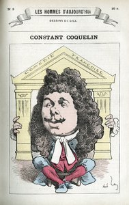 Portret van Constant Coquelin, Franse toneelacteur