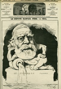 Portret van François-Vincent Raspail, Franse chemicus, arts en politicus. Omslag in 