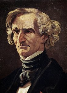 Portret van Hector Berlioz, Franse componist, detail