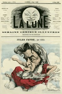 Portret van Jules Favre door Andre Gill