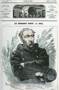 Portret van sergeant Ignace Hoff (1836-1902), soldaat, held van de oorlog van 1870 tegen Pruisen. Omslag in 