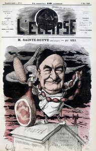 Sainte-Beuve (Sainte-Beuve) (vrije eter) - Cartoon door Gill, in 