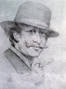 Zelfportret door André Gill, 1883, 1927 door Andre Gill