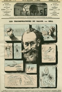 De Triomfators van de Salon, of de Triomf van Afwezigheid door Edouard Manet, Franse schilder. Omslag in 