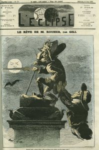 De droom van Rouher, Eugene Rouher, politicus door Andre Gill