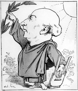 Theodore de Banville (1823-1891) Franse schrijver door Andre Gill