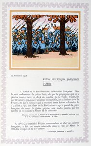 De intocht van Franse troepen in Metz, 19 november 1918, 1919
