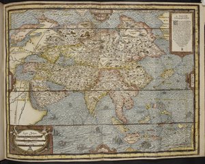 Kaart van Azië, La Cosmographie Universelle d