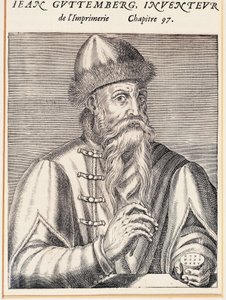 Portret van Johann Gutenberg (Mainz, circa 1394-1399-Mainz)