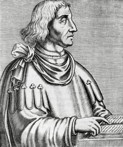 Portret van Philippes de Commines (ca. 1445-ca. 1512), historicus en diplomaat, gravure uit Les Vrais pourtraits et Vies des Hommes illustres door Andre Thevet