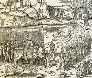 Het koninkrijk Sofala, thuisbasis van de goudmijnen van Mozambique, gravure uit Universal Cosmology