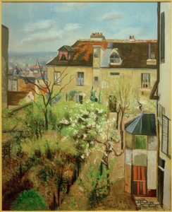De tuin van het huis van Utrillo