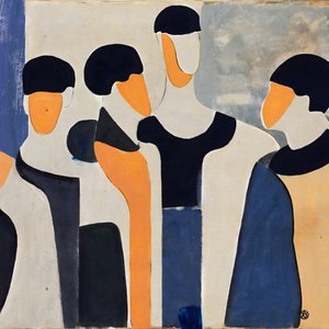 Moderne abstracte figuren door André Viana
