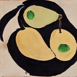 Stilleven met moderne peren door André Viana