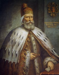 Portret van Doge Sebastiano Venier door Andrea (c.1542 c.1617) Michieli