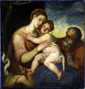De Heilige Familie met Johannes de Doper