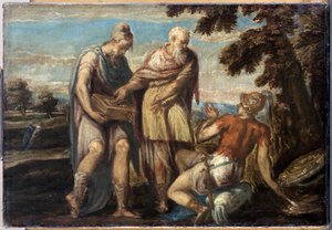 Manius Curius Dentatus (3e eeuw v.Chr.) door Andrea Schiavone