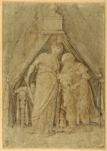 Judith met het hoofd van Holofernes, naar Mantegna door Andrea (follower of) Mantegna