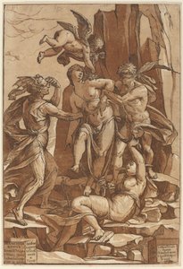 Allegorie van de Deugd, 1585 door Andrea Andreani