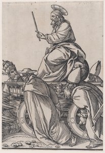 Christus rijdend op een triomfwagen, uit De Triomf van Christus, 1836