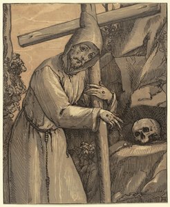 Sint Franciscus van Assisi door Andrea Andreani, after Alessandro Casolani