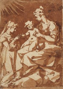 Het huwelijk van St. Catharina van Alexandrië