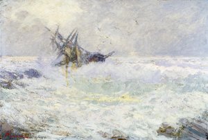 Stormachtige zee of Laatste kus, door Andrea Figari