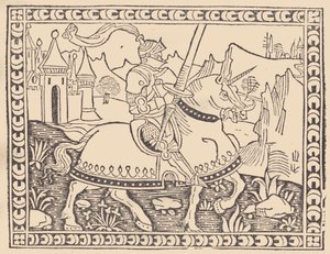 La Giostra di Giuliano de Medici, ca. 1495-1500 door Andrea Ghirlandi