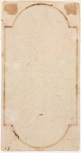 Fragment van een boog tracering van recto verso, eerste helft 1700s