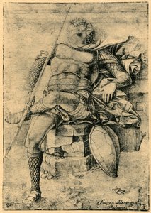 Een Slapende Soldaat, 1913 door Andrea Mantegna