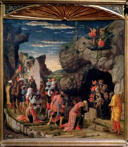 Aanbidding der wijzen - centraal paneel, ca. 1462