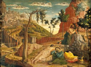 Agonie in de tuin door Andrea Mantegna