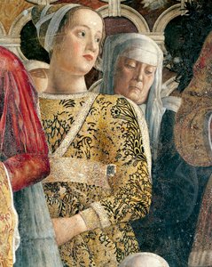Barbarina Gonzaga (detail) door Andrea Mantegna