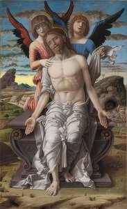 Christus als Man van Smarten door Andrea Mantegna