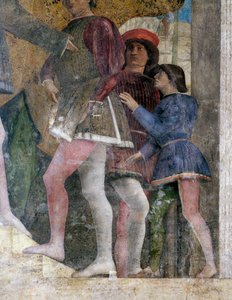 Hovelingen (detail) door Andrea Mantegna