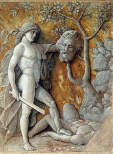 David met het hoofd van Goliath door Andrea Mantegna