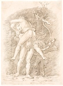 Hercules en Antaeus door Andrea Mantegna