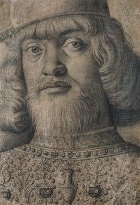 Porträt von Francesco II Gonzaga, 4. Markgraf von Mantua (1466-1519) door Andrea Mantegna